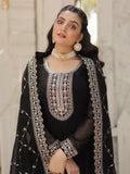 Charming Black Sequins Georgette Event Wear Gown With Dupatta - Zeel Clothing
