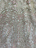 Charming Cream Zircon Work Net Bridesmaid Lehenga Choli With Dupatta - Zeel Clothing