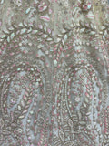 Charming Cream Zircon Work Net Bridesmaid Lehenga Choli With Dupatta - Zeel Clothing
