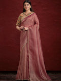 Charming Maroon Banarasi Silk Event Wear Saree With Blouse - Zeel Clothing