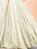 Charming Off-White Sequins Work Georgette Traditional Lehenga Choli - Zeel Clothing