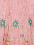 Charming Peach Embroidered Net Lehenga Choli With Dupatta - Zeel Clothing