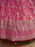 Charming Peach Zari Silk Ceremonial Wear Lehenga Choli With Dupatta - Zeel Clothing