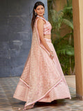 Charming Pink Sequins Georgette Lehenga Choli With Dupatta - Zeel Clothing