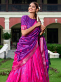 Charming Pink Shibori Printed Silk Lehenga Choli With Dupatta - Zeel Clothing