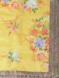 Charming Yellow Floral Printed Organza Wedding Wear Lehenga Choli - Zeel Clothing