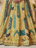 Charming Yellow Patch Work Banarasi Silk Wedding Wear Lehenga Choli - Zeel Clothing