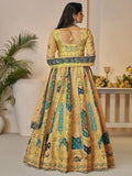 Charming Yellow Patch Work Banarasi Silk Wedding Wear Lehenga Choli - Zeel Clothing