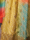 Charming Yellow Printed Organza Haldi Wear Lehenga Choli With Dupatta - Zeel Clothing