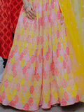 Charming Yellow Printed Organza Haldi Wear Lehenga Choli - Zeel Clothing