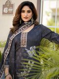 Classy Black  Digital Print Chinon Party Wear Palazzo Suit