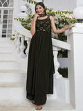 Cute Green Embroidered Georgette Wedding Wear Salwar Kameez - Zeel Clothing