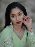 Cute Pastel Green Sequins Georgette Engagement Wear Lehenga Choli - Zeel Clothing