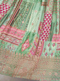 Dazzling Light Green Dori Embroidery Chinon Mehendi Wear Lehenga Choli With Dupatta - Zeel Clothing