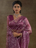 Dazzling Magenta Zari Weaving Organza Bollywood Pre-Stitched Saree With Blouse - Zeel Clothing