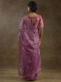 Dazzling Magenta Zari Weaving Organza Bollywood Pre-Stitched Saree With Blouse - Zeel Clothing