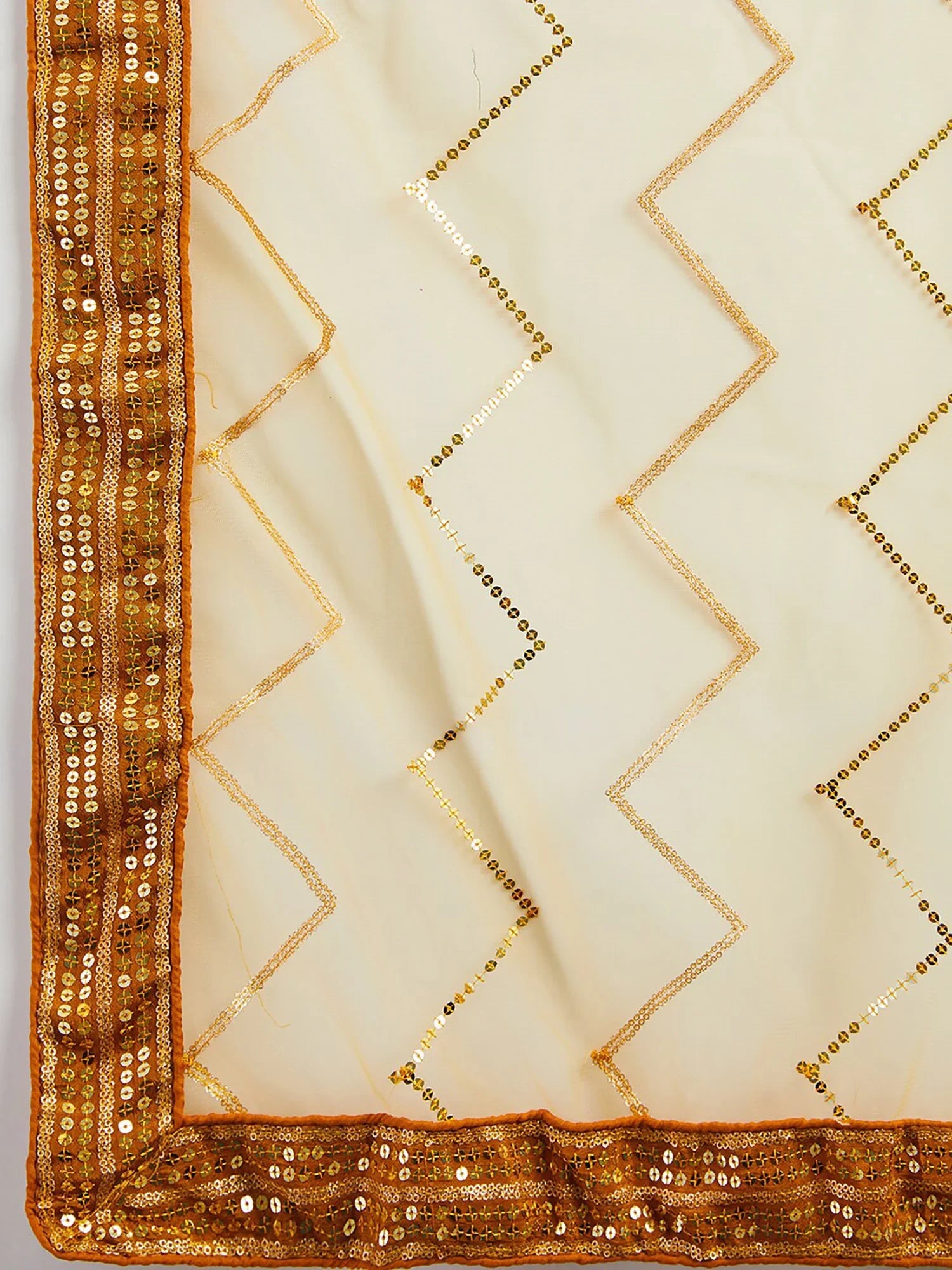 Dazzling Yellow Sequins Art Silk Haldi Wear Lehenga Choli With Dupatta - Zeel Clothing