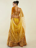 Dazzling Yellow Sequins Art Silk Haldi Wear Lehenga Choli With Dupatta - Zeel Clothing