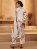 Delicate Off-White Joot Work Cotton Designer Pant Suit With Dupatta - Zeel Clothing