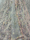 Delightful Green Thread Embroidered Net Designer Lehenga Choli With Dupatta - Zeel Clothing