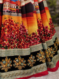 Desiring Black Colored Party Wear Designer Embroidered Art Silk Lehenga Choli - Zeel Clothing
