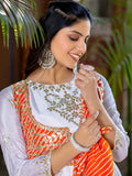 Dreamy Off-White Gota Patti Work Chinon Function Wear Gown - Zeel Clothing