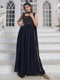 Enchanting Blue Embroidered Georgette Festival Wear Salwar Kameez - Zeel Clothing