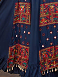 Enchanting Blue Mirror Work Rayon Traditional Lehenga Choli - Zeel Clothing