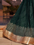 Enchanting Green Sequins Georgette Mehendi Wear Lehenga Choli - Zeel Clothing