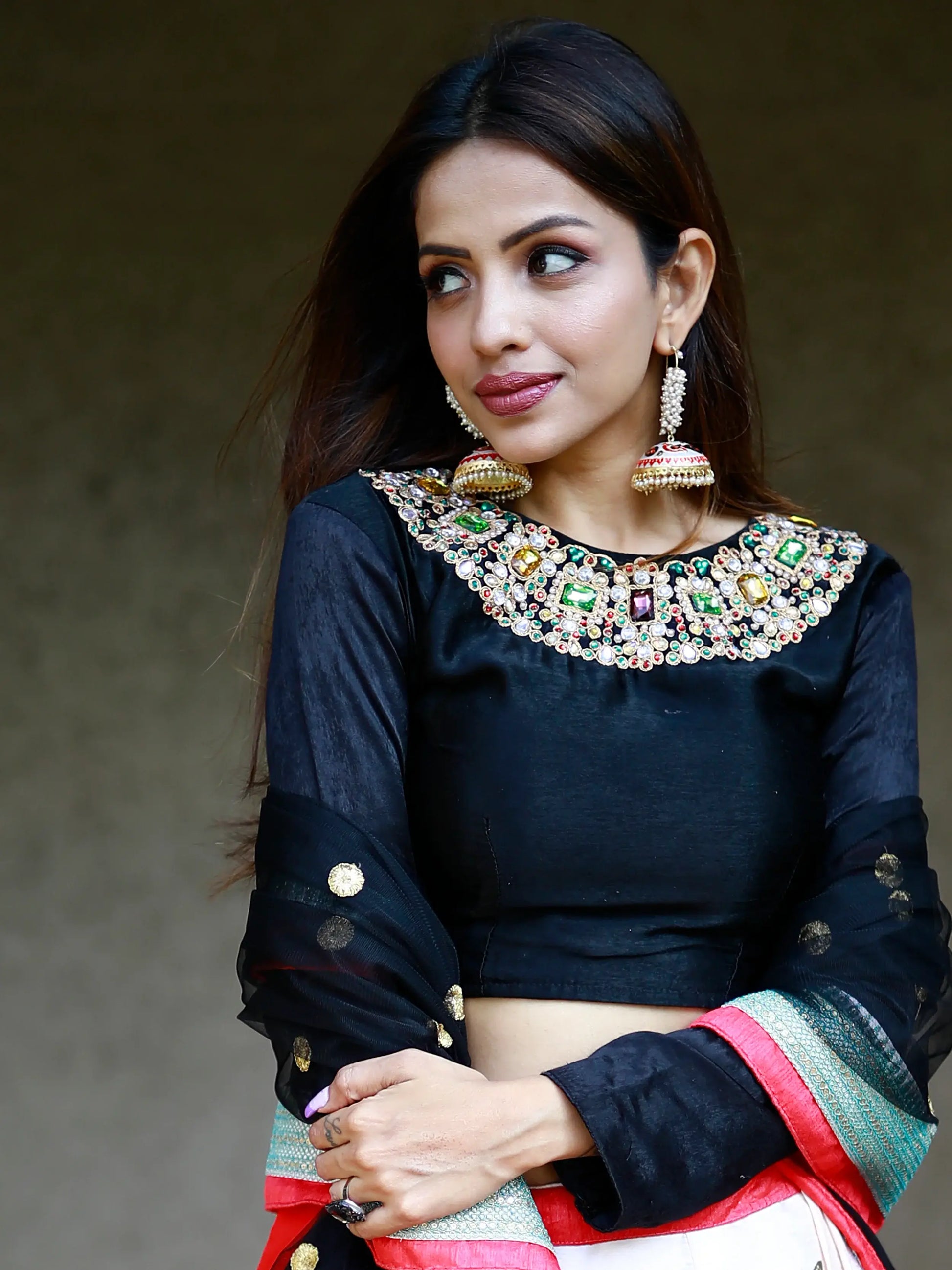 Enchanting Multi Color Floral Printed Silk Reception Wear Lehenga Choli - Zeel Clothing