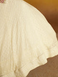 Enchanting Off-White Thread Work Georgette Traditional Lehenga Choli - Zeel Clothing