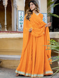 Enchanting Orange Laheriya Print Georgette Designer Lehenga Choli - Zeel Clothing