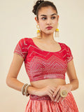 Enchanting Pink Sequins Art Silk Festival Wear Lehenga Choli - Zeel Clothing