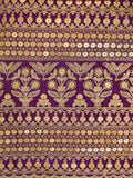 Enchanting Purple Embroidered Georgette Reception Wear Salwar Suit - Zeel Clothing