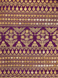 Enchanting Purple Embroidered Georgette Reception Wear Salwar Suit - Zeel Clothing
