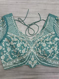 Enchanting Sky-Blue Sequins Net Reception Wear Lehenga Choli - Zeel Clothing