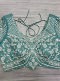Enchanting Sky-Blue Sequins Net Reception Wear Lehenga Choli - Zeel Clothing