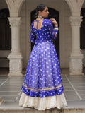 Energetic Royal Blue Cotton Festive Special Lehenga With Kutchi Patch Work Kurti - Zeel Clothing