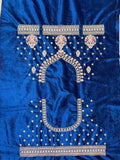 Enticing Blue Dori Work Velvet Bridal Lehenga Choli With Dupatta - Zeel Clothing