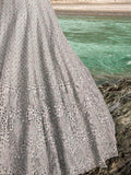 Enticing Grey Thread Work Organza Sangeet Wear Lehenga Choli - Zeel Clothing