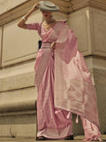 Enticing Light Coral satin Festive Wear Saree With Blouse - Zeel Clothing