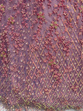 Excellent Mauve Zari Embroidery Net Reception Lehenga Choli With Dupatta