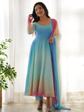 Excellent Multi-Color Georgette Event Wear Readymade Anarkali Suit