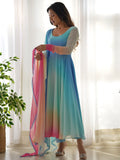Excellent Multi-Color Georgette Event Wear Readymade Anarkali Suit