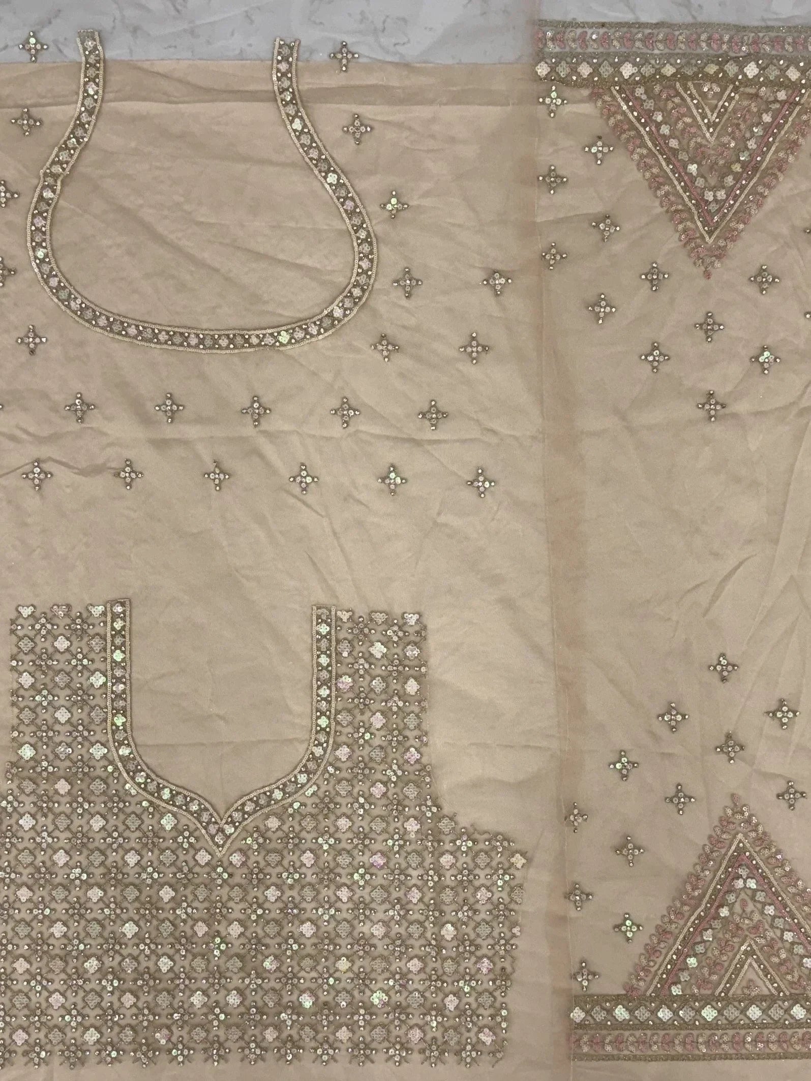 Excellent Peach Zircon Work Net Wedding Wear Lehenga Choli With Dupatta - Zeel Clothing