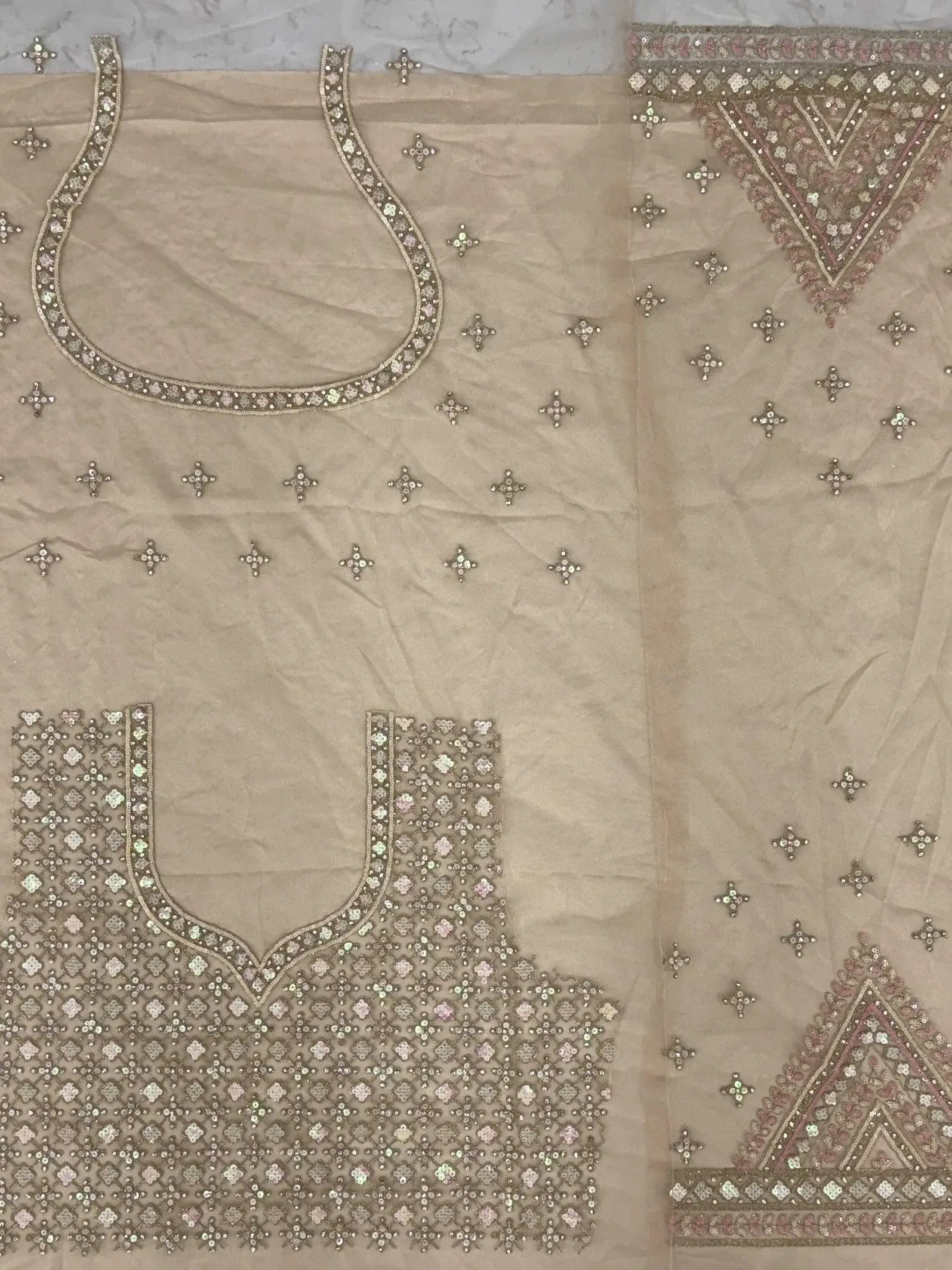 Excellent Peach Zircon Work Net Wedding Wear Lehenga Choli With Dupatta - Zeel Clothing