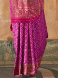 Excellent Purple Weaving Silk Events Wear Saree With Blouse - Zeel Clothing