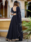 Exquisite Black Laheriya Print Georgette Designer Lehenga Choli - Zeel Clothing