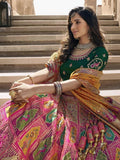 Exquisite Purple Embroidered Banarasi Silk Wedding Lehenga Choli - Zeel Clothing