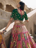 Exquisite Purple Embroidered Banarasi Silk Wedding Lehenga Choli - Zeel Clothing
